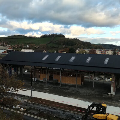 Couverture et renfort charpente du Pôle d'Echange Intermodal à Aurillac