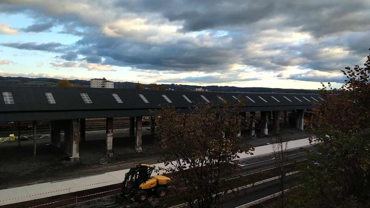 Couverture et renfort charpente du Pôle d'Echange Intermodal à Aurillac